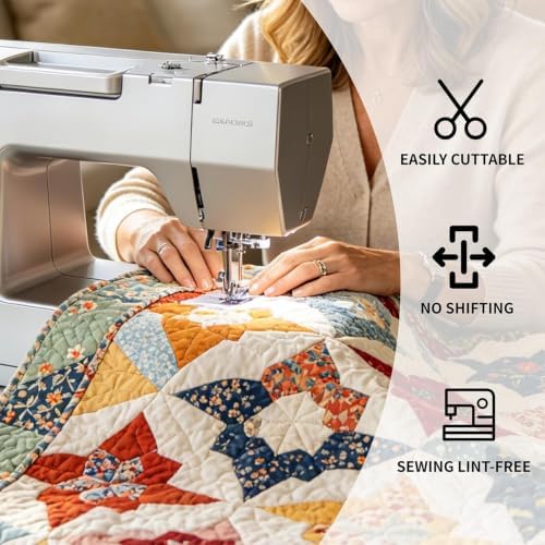 TQNSIE 100% Natural Cotton Batting for Quilting 90-Inch x 96-Inch | 200GSM Lightweight Batting Fabric,All Season Quilt Batting Queen Size, Craft and Wearable Arts