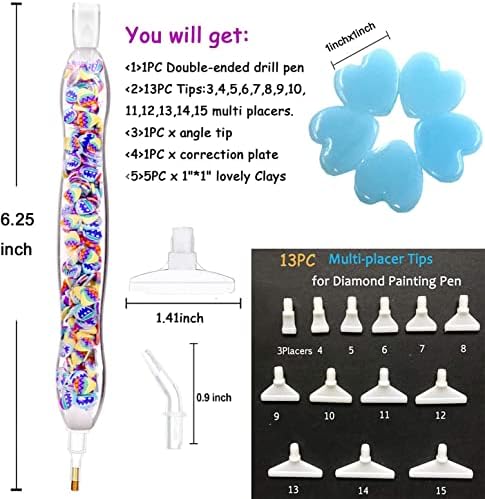 Praise V Do Diamond Painting Pen,Diamond Art Pen, 5D Diamond Painting Pen Kit Tool Accessories Stylus Drill Pen for Diamond Painting Nail Art Cross Stitch Decoration Diamond Art Easter