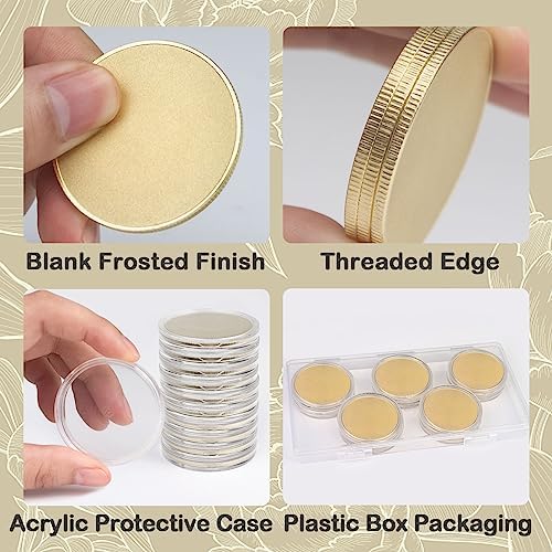 10 Pcs Blank Challenge Coin, Engraving Blanks Coins