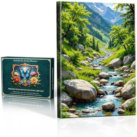 JOOZ 5D Forest Diamond Painting Kits for Adults with Frame, 8x12 Inch