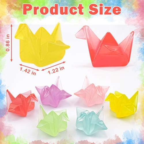 30PCS Origami Crane Mini Resin Figurines
