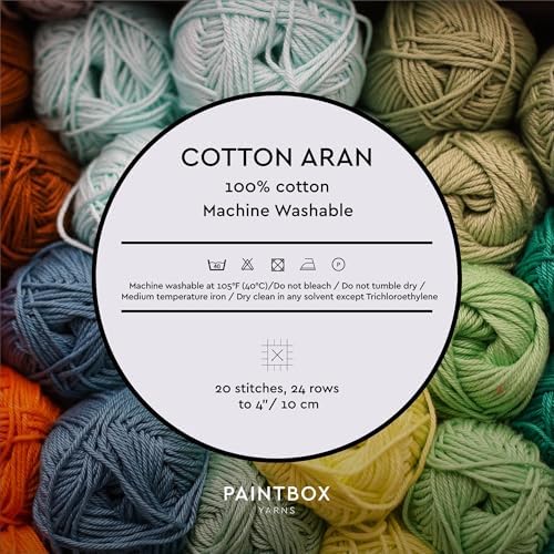 Paintbox Yarns 100% Cotton Aran Yarn 1.76oz / 50g, 93yds / 85m
