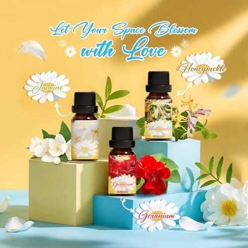 SALKING Essential Oils Gift Set, 100% Pure Aromatherapy Oils Set, 6 x 10 ML