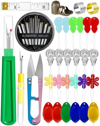 FIVEIZERO Needle Threaders Kit, 24 PCS Needle Threader for Hand Sewing
