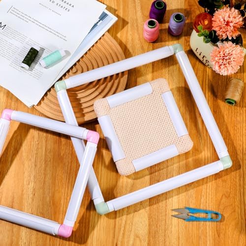 Janinka 3 Pcs Embroidery Hoop Cross Stitch Frames and Hoops, Mixing Colors