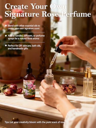 Rose Essential Oil in Premium Gift Box - 4 Fl Oz