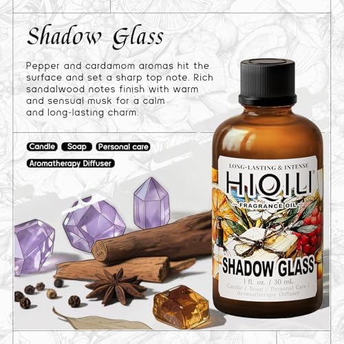 HIQILI Shadow Glass Fragrance Oil for Diffuser & Aromatherapy