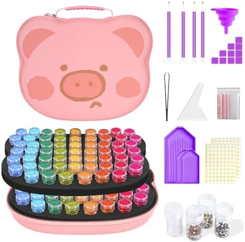 ZORETCO Diamond Art Storage - 120 Containers Diamond Art Kits for Adults
