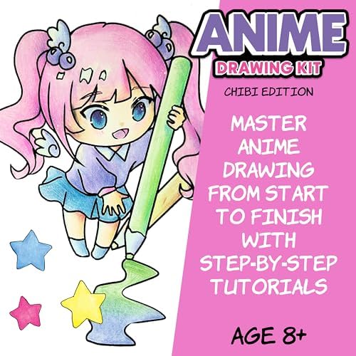 Faber-Castell Anime Drawing Kit, Chibi Edition with Step-by-Step Book