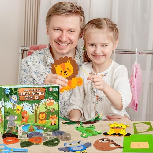 Garma Sewing Kits for Kids Animal Felt Craft Kit for Kids Ages 5-8 8-12