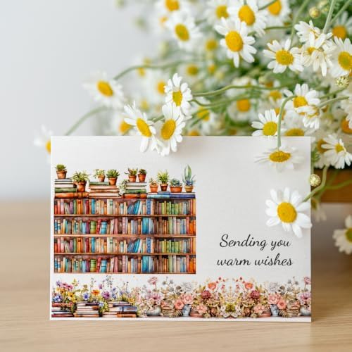 PET Tape Stickers for Journaling, 6 Rolls Book-Themed Library Stickers