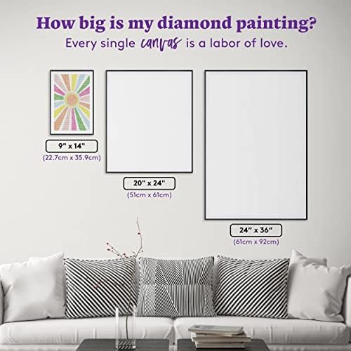 DIAMOND ART CLUB Sun Rays - Pastel Diamond Art Kits for Adults