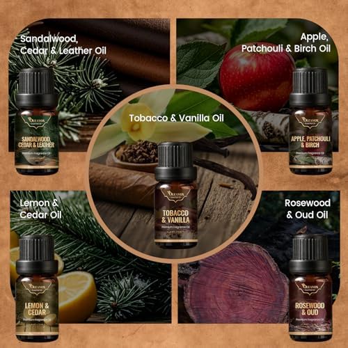 Men Essential Oils Set, Gift for Men, Masculine Diffuser Oil