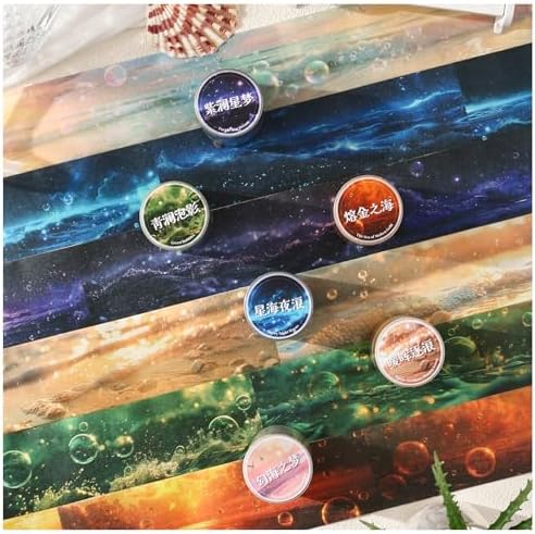 Washi Tape Stickers for Journaling Supplies,Ocean Themed Scrapbook Stickers
