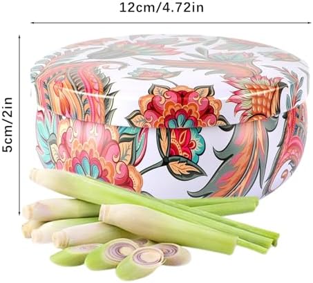 Summer Citronella Scented 3 Wick Candle, Soy Wax Candle for Indoor & Outdoor Use, Boho Floral Decorative Candle for Home,BBQ, Patio and Balcony Decor.