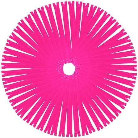 Mandala Crafts 85 PCs Hot Pink Assorted Lengths Nylon Zippers for Sewing