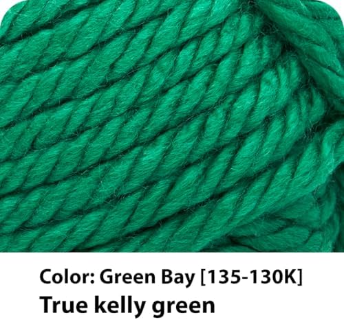 Lion Brand Yarn Hometown Yarn, Super-Bulky Yarn for Knitting, Crocheting, and Crafting, 3 Pack, Green Bay