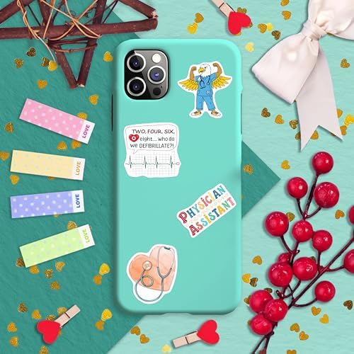 100Pcs Physician Assistant Stickers for Laptop, Water Bottle - PA Stickers - Funny Physician Assistant Gifts, Party Decoration- Medical Decals - Gift for Women & Men