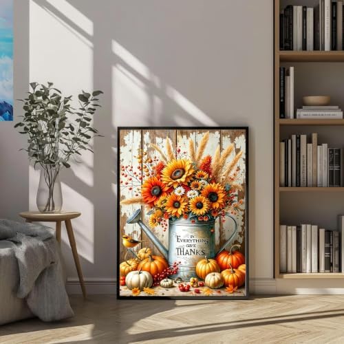 Tabszca Sunflower Vase Paint by Numbers Kit for Adults 16 X 20 Inch