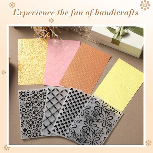 8 Pcs Geiseralie Embossing Folders for Card Making,Classic Style