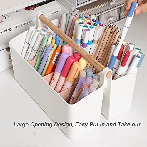 Art Supply Caddy Organizer with Handle,Teacher Tool Storage with Divider