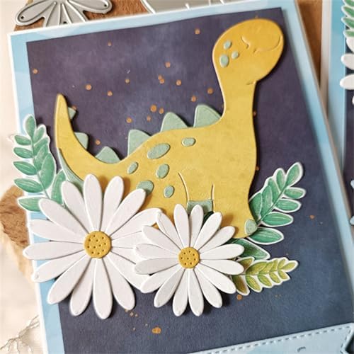 Cutting Dies Metal Stencils Scrapbooking Tools DIY Embossing Template for Paper Card Making Album Arts Crafts Supplies (Daisy Flower Set-9.4x8.4cm)