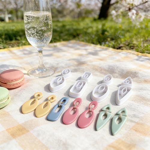 8 Pcs Geometric Polymer Clay Cutters Set