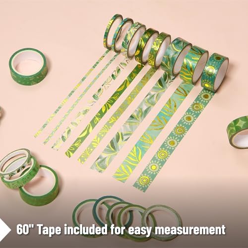 Mr. Pen- Washi Tape Set, 24 Rolls, Assorted Sizes, 3.2 Yards/Roll | Washi Tape for Scrapbook, Arts, Crafts, Journals and Planners, Vintage Botanical & Butterfly
