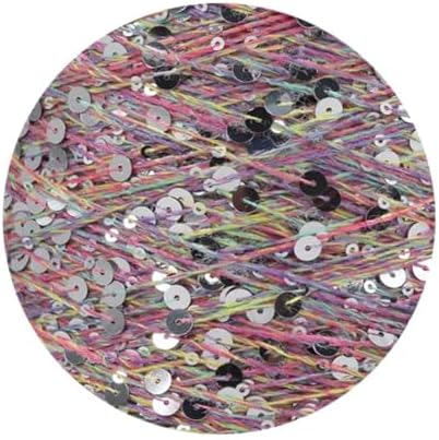 ECYC Ltd Cotton Sequin Yarn, Sparkle Sequin Thread Yarn for Knitting and Crocheting, DIY Craft Projects