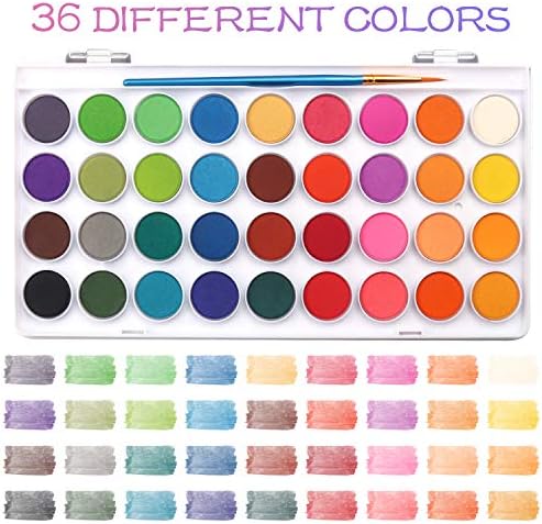 AROIC 36 Colors Watercolor Paint Set, Watercolor Pan Set
