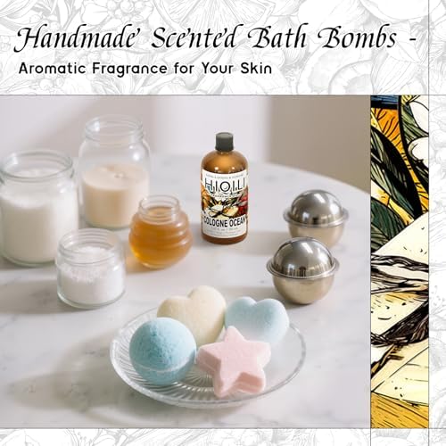 HIQILI Cologne Ocean Fragrance Oil for Diffuser,Bath Bomb&Candle Craft