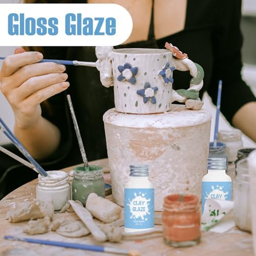 50ml Air Dry Clay Glaze, Protect Clay Surfaces, Delivers Gloss Glaze Effect