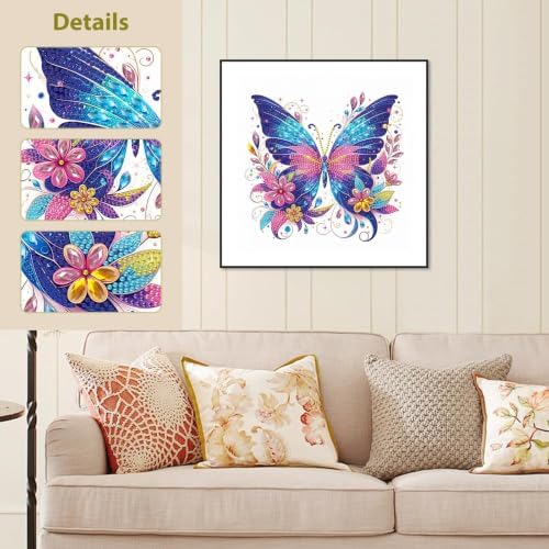 Butterfly Diamond Art Kits for Adults Special Shape Diamond Painting