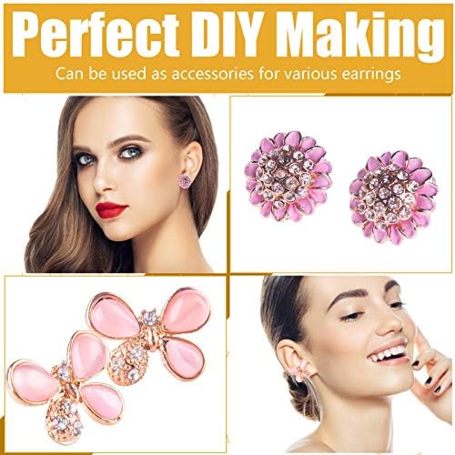 Mix Earring Posts Stainless Steel, Hypoallergenic Flat Pad Earring Studs