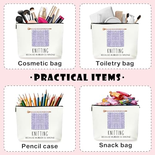 Knitting Makeup Bag, Knitting Crochet (010)