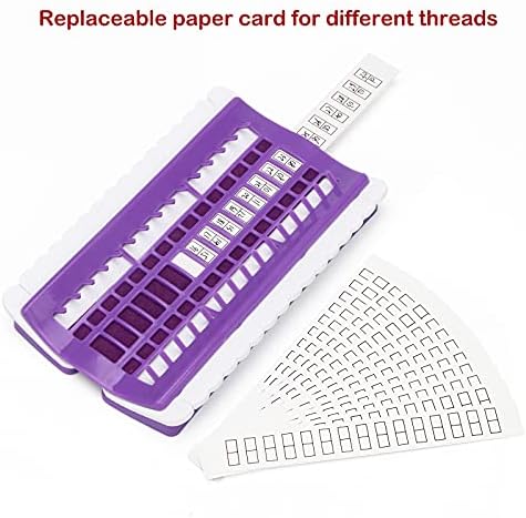 Luxiv 30 Position Embroidery Floss Organizer, Thread Shelf with 15P Card
