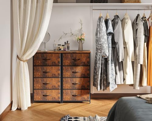 AODK Small Dresser for Bedroom with 4 Storage Drawers, Vintage