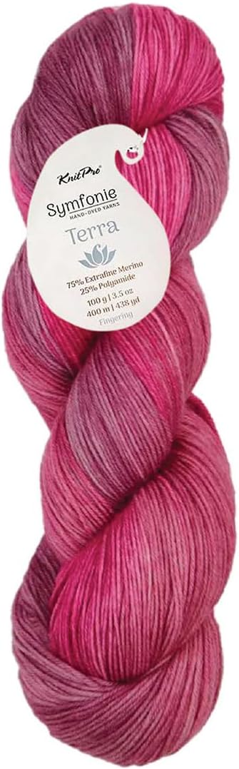 KnitPro Symfonie Fingering Weight Merino Wool Yarn 100g, Autumn Rose