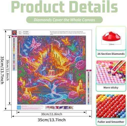 YOLENIX Fantasy Wonderland Diamond Art Kits for Adult Diamond Painting Kit
