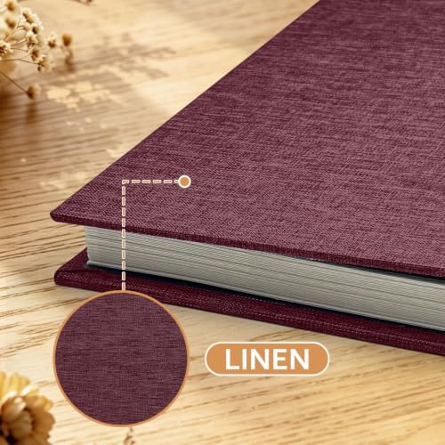 Photo Album Self Adhesive Scrapbook, 13"x12.6" 60 Pages/ 30 Sheets Large Photo Book for 4x6, 8x10 Pictures, DIY Album for Baby Wedding Family Travel Birthday