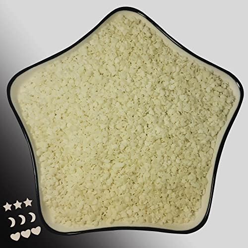 LIKETURE Fake Sprinkles 110g Glow in the Dark Polymer Clay Sprinkles for Slime Resin Faux Sprinkles Craft Fake Candy Sprinkle for Shaker Card Phone Case DIY Crafts (Glowing Star-110G)