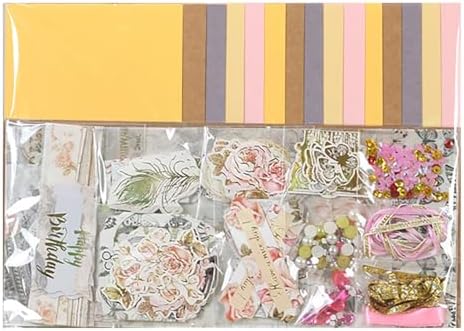 Huralona Greeting Card Making Supplies Envelope Kit Gift Anniversary Craft | Handmade DIY Card Kits 15 Cards 15 Envelopes with Accessories for Birthday Thanksgiving Christmas Wedding Invitation