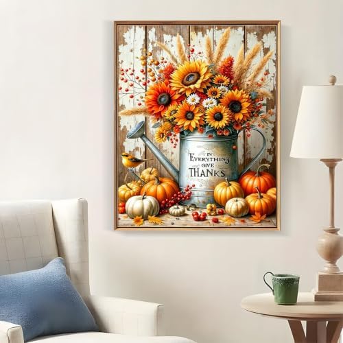 Tabszca Sunflower Vase Paint by Numbers Kit for Adults 16 X 20 Inch
