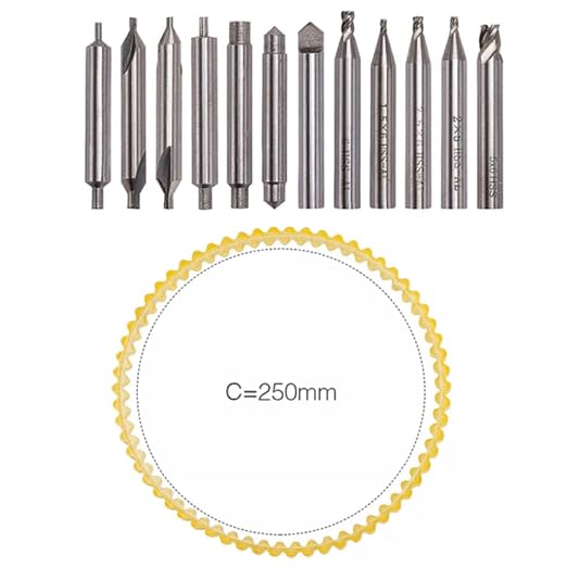 SaiDian 1Set Key Cutting Machine Drill Bits Cutter Set for 368A 339C Tools