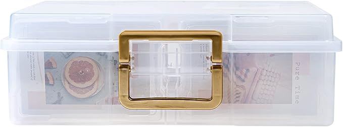 novelinks Photo Storage Box and 16 Inner 4" x 6" Photo Storage Containers