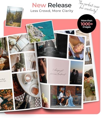 Vision Board Book Magazines with 1000+ Images – Scrapbook Supplies, Crafts for Adults, Clip Board, Junk Journal Supplies, Journaling Supplies, Board Books, Scrapbooking Supplies, Art Kit