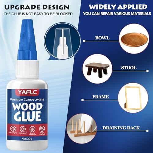 Wood Glue, Liquid Super Glue for Wood 40g