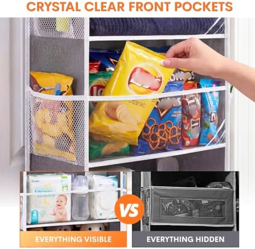 Ofiray-home 2 Pack Over Door Organizer with 6 Large Pockets