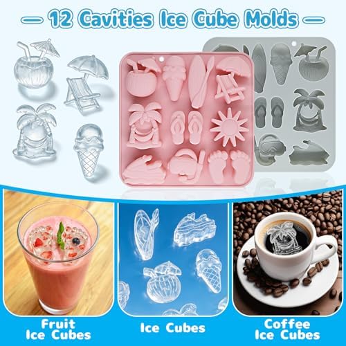 Summer Beach Silicone Mold 20 Cavity, Summer Ice Cube Mold
