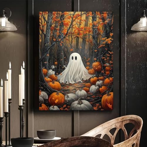 Arttoplus Halloween Paint by Numbers Kit for Adults Beginner 16x20in, Ghost